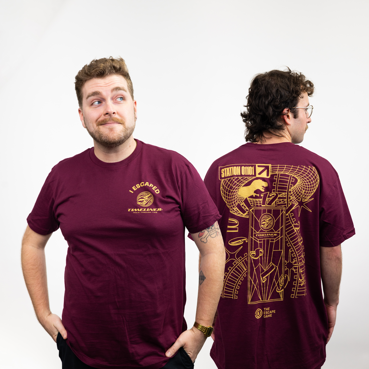 I Escaped Timeliner 2 Sided T-Shirt