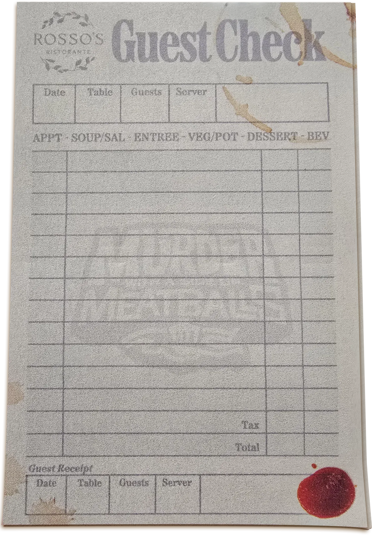 Team-Member Murder with a Side of Meatballs Note Pad